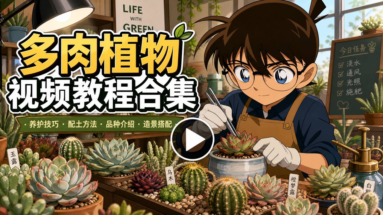 四虎多肉植物视频教程合集